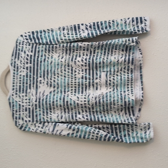 Hang Ten Long Sleeve Top Women's Size Medium Zipper Pocket At Back - Picture 7 of 10